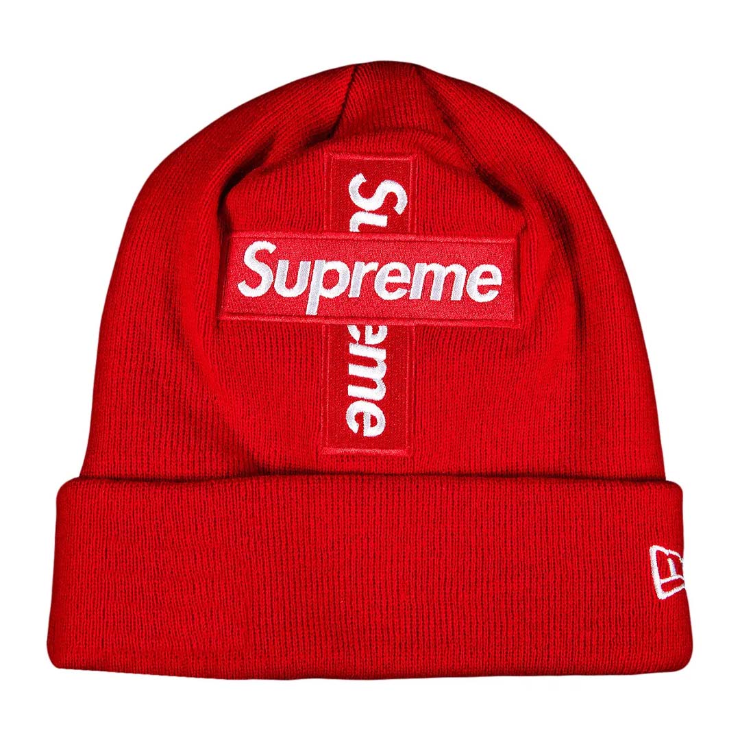 Supreme Beanie Cross Box Logo Red by Supreme - NWAHype No.1 for streetwear Beanies in USA