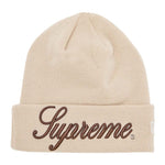 Supreme Beanie Script Cream Stone by Supreme - NWAHype No.1 for streetwear Beanies in USA