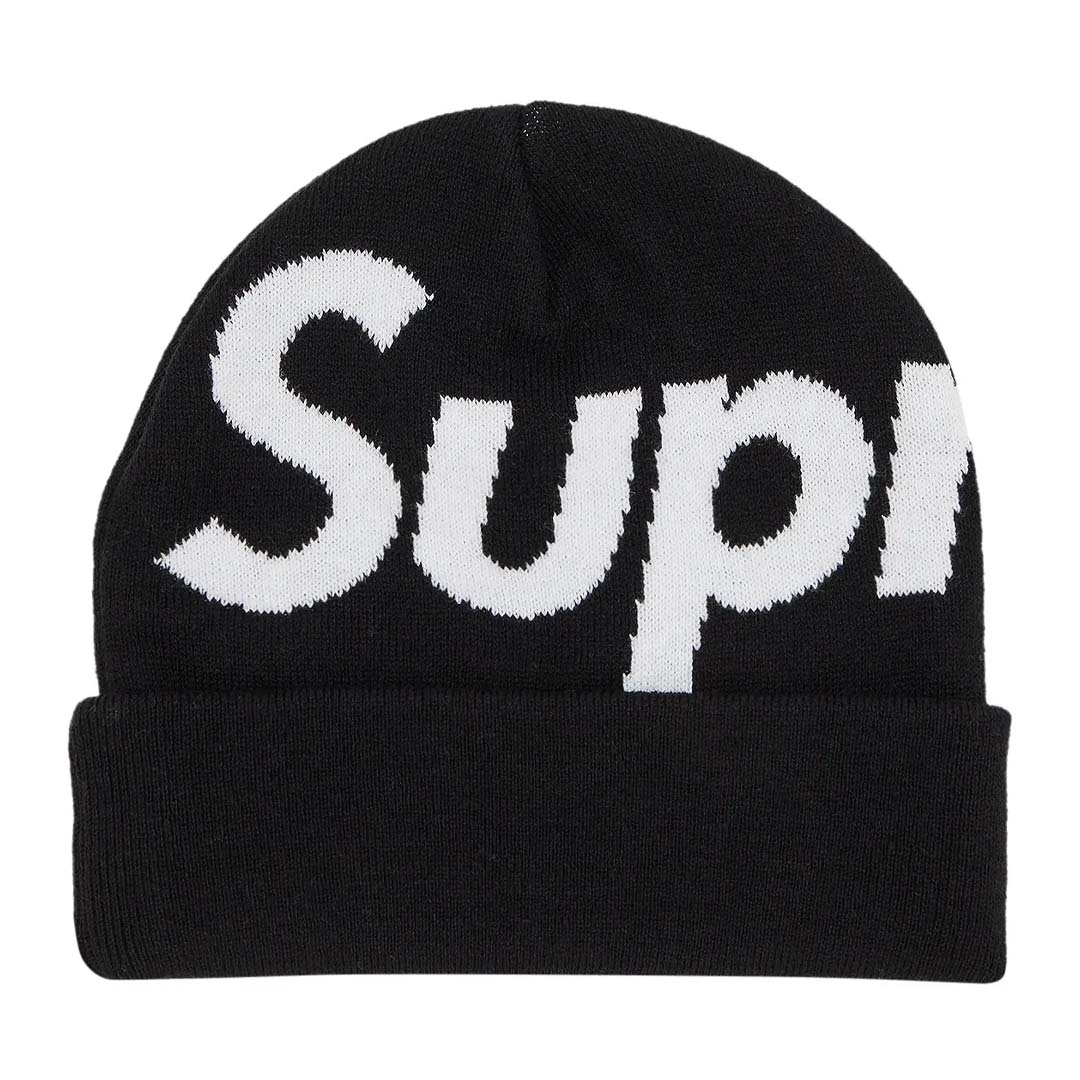 Supreme Big Logo Beanie 'Black' by Supreme - NWAHype No.1 for streetwear Beanies in USA
