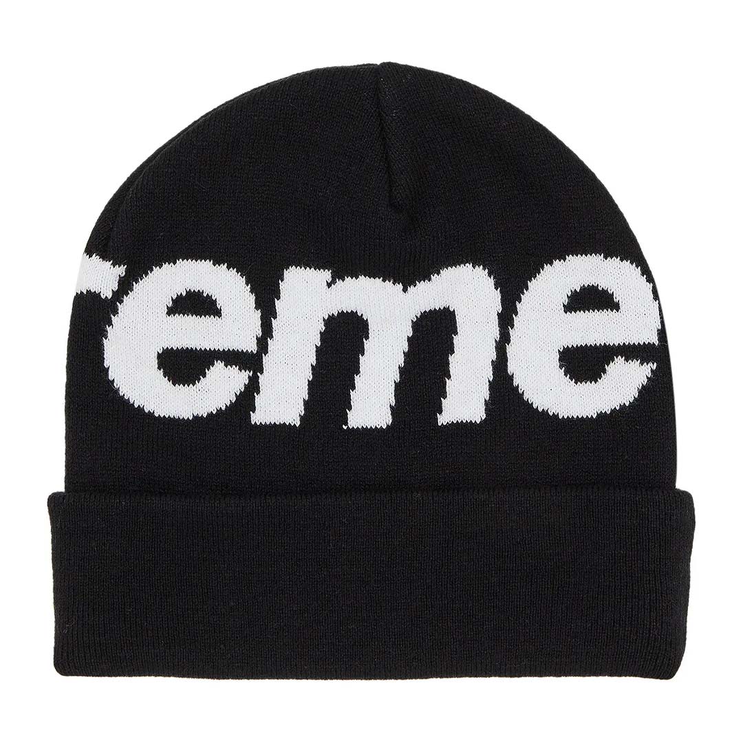 Supreme Big Logo Beanie 'Black' by Supreme - NWAHype No.1 for streetwear Beanies in USA