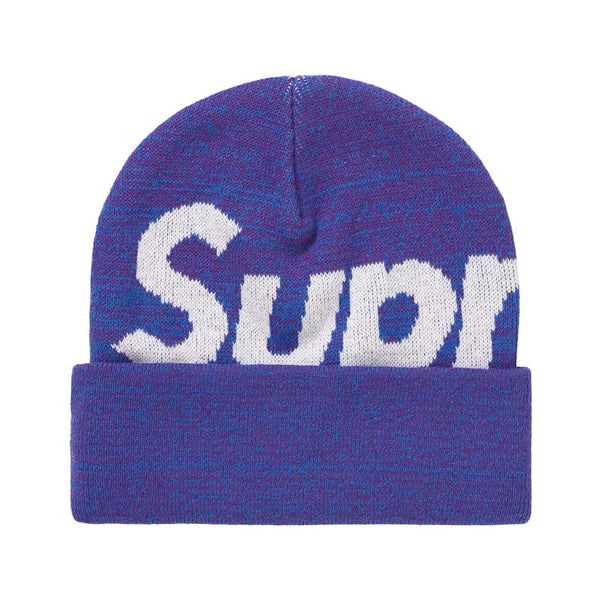 Supreme Big Logo Beanie Blue Static by Supreme - NWAHYPE No.1 for streetwear Beanies in USA
