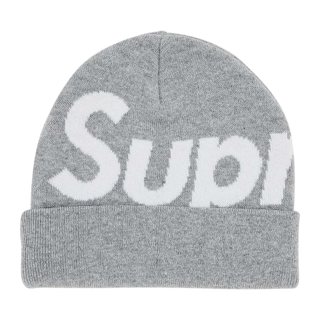 Supreme Big Logo Beanie 'Grey' by Supreme - NWAHype No.1 for streetwear Beanies in USA
