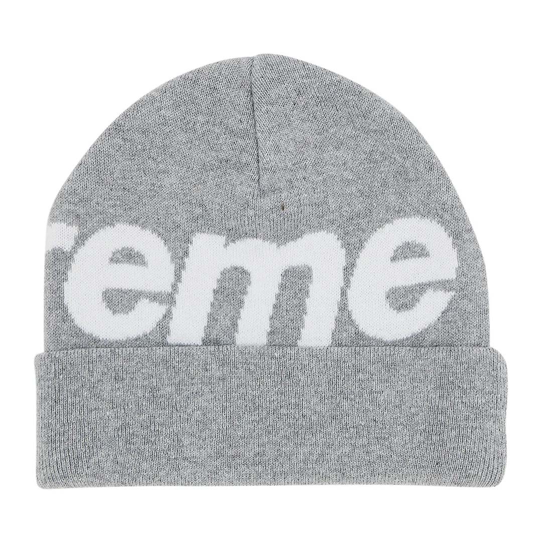 Supreme Big Logo Beanie 'Grey' by Supreme - NWAHype No.1 for streetwear Beanies in USA