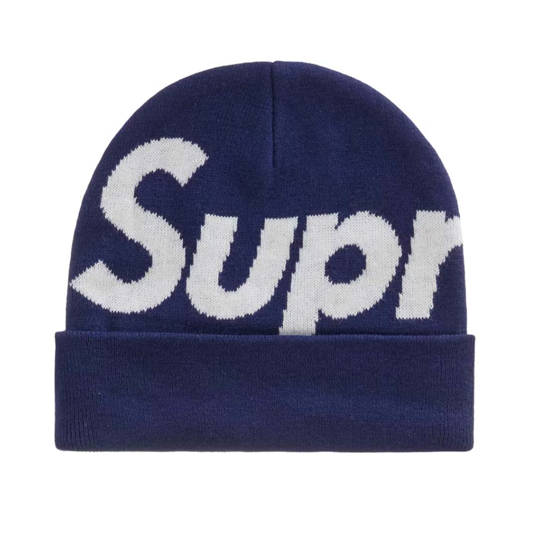 Supreme Big Logo Beanie Navy by Supreme - NWAHype No.1 for streetwear Beanies in USA