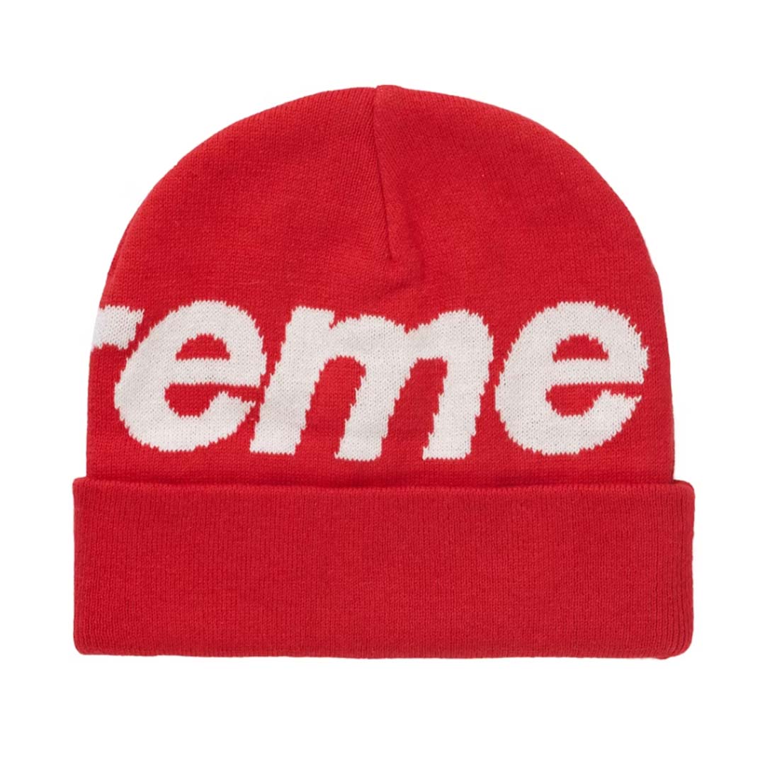 【ant.】 Supreme Big Logo Beanie RED Supreme Big Logo Beanie Red – NWAHYPE