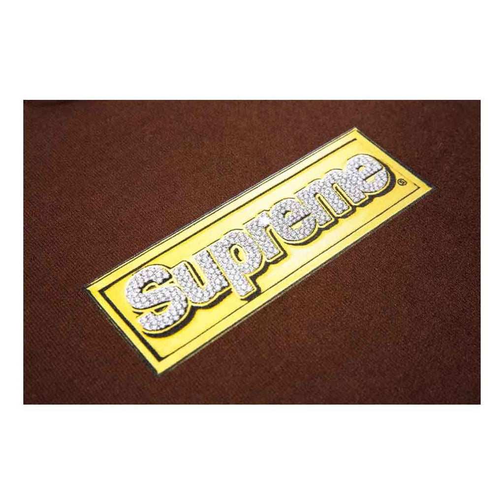 Supreme Bling Box Logo Sweatshirt 'Brown' by Supreme - NWAHYPE No.1 for streetwear Hoodies in USA