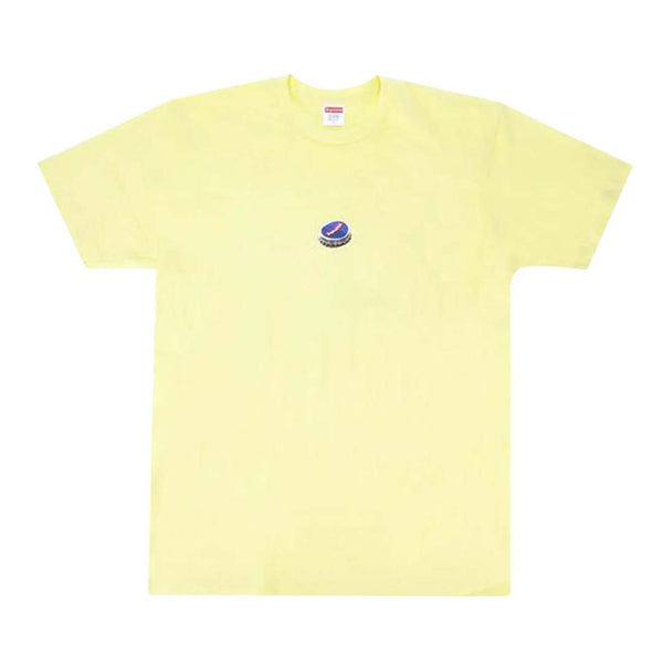 Supreme Bottle Cap Tee Pale Yellow by Supreme - NWAHYPE No.1 for streetwear T-Shirts in USA