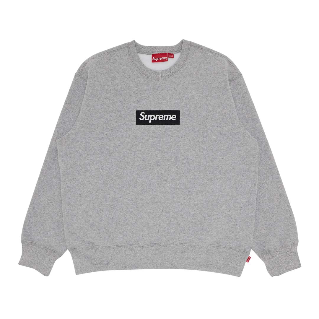 Supreme Box Logo Crewneck 'Heather Grey' by Supreme - NWAHype No.1 for streetwear Hoodies in USA