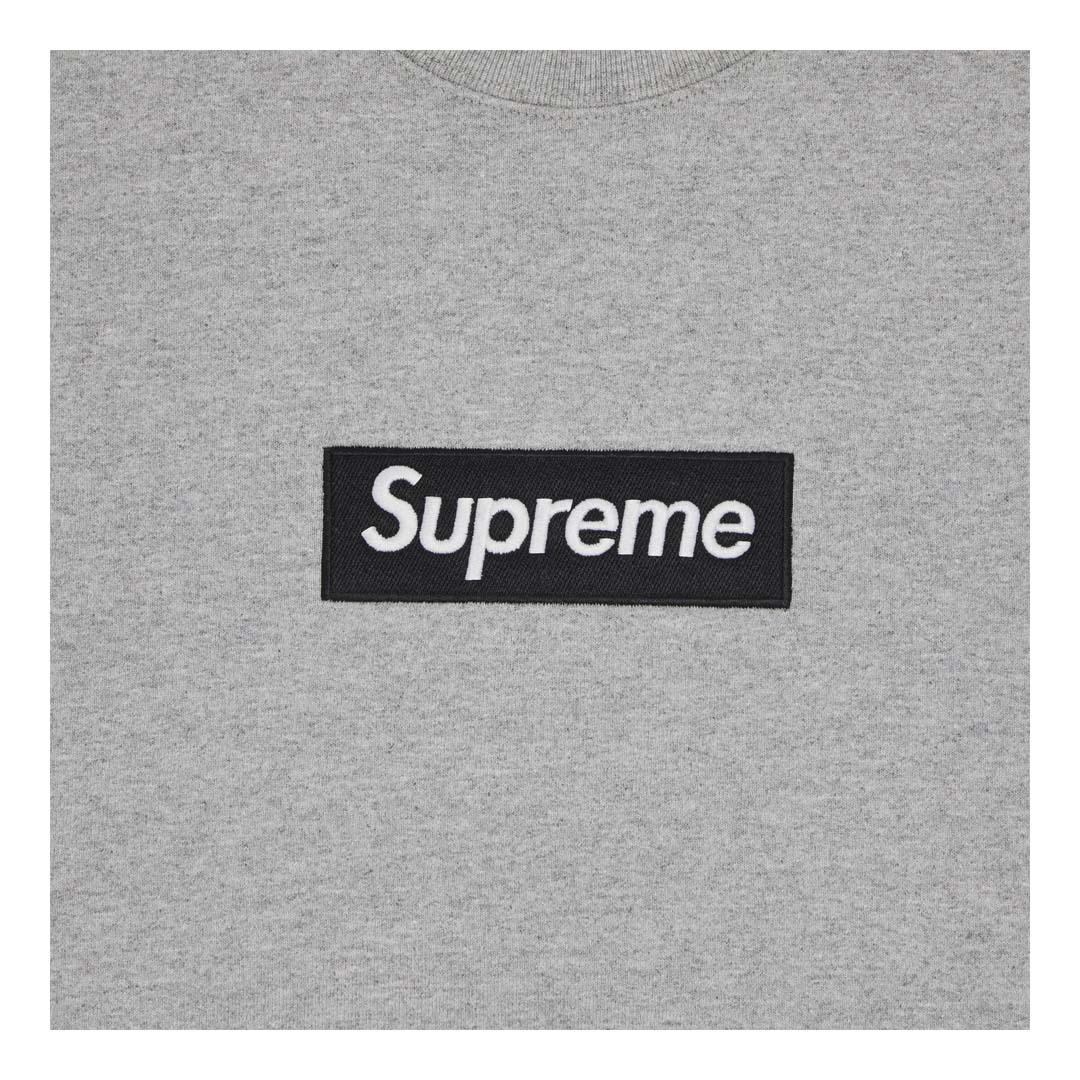 Supreme Box Logo Crewneck 'Heather Grey' by Supreme - NWAHype No.1 for streetwear Hoodies in USA