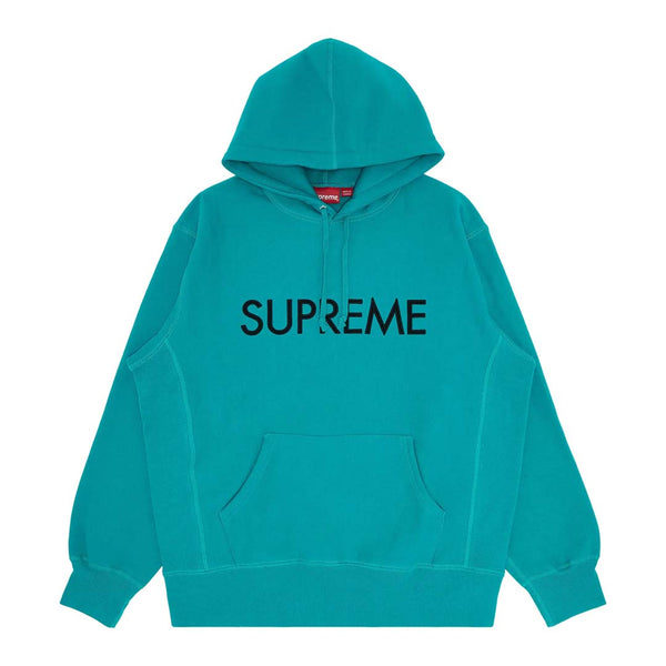 Supreme Capital Hoodie Dark Aqua by Supreme - NWAHYPE No.1 for streetwear Hoodies in USA