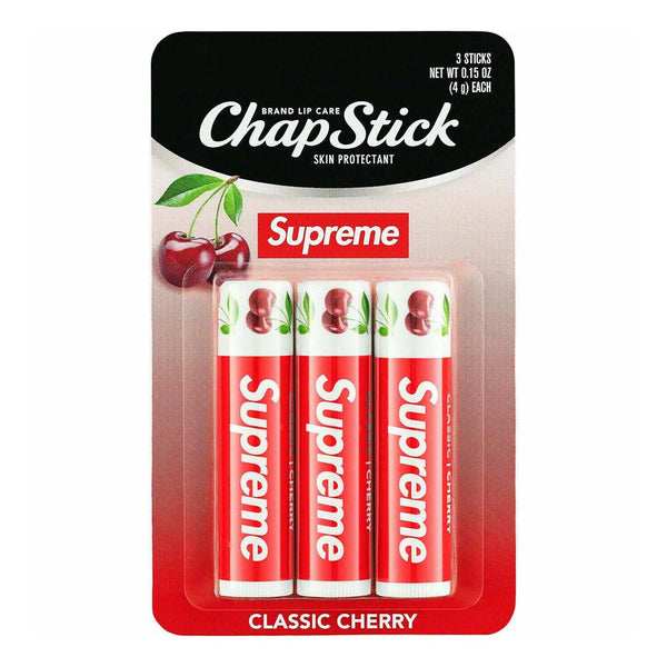 Supreme Chapstick Classic Cherry 3 Pack by Supreme - NWAHYPE No.1 for streetwear Accessories in USA