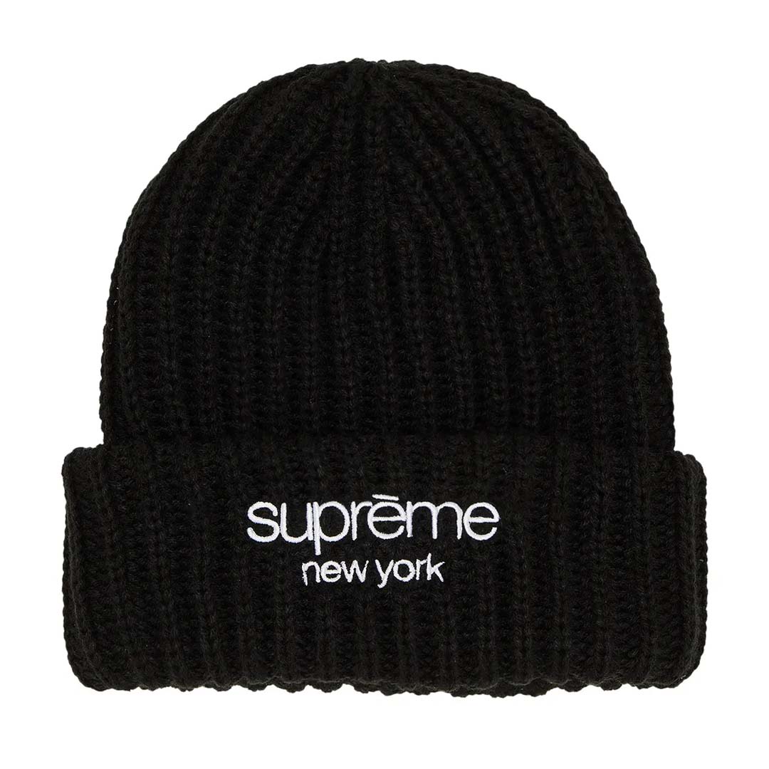 Supreme Chunky Ribbed Beanie 'Black' by Supreme - NWAHype No.1 for streetwear Beanies in USA