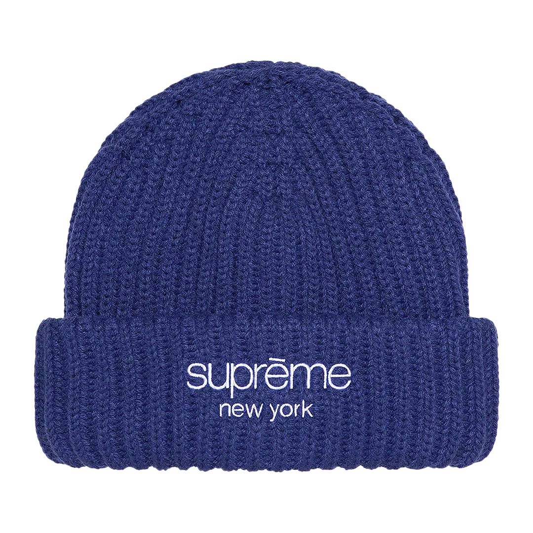 Supreme Chunky Ribbed Beanie 'Dark Royal' by Supreme - NWAHype No.1 for streetwear Beanies in USA