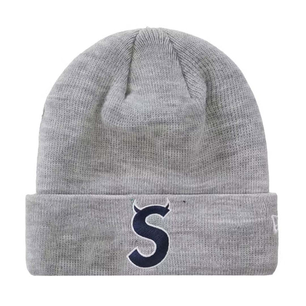 Supreme Devil S Logo Beanie Grey Navy by Supreme - NWAHype No.1 for streetwear Beanies in USA