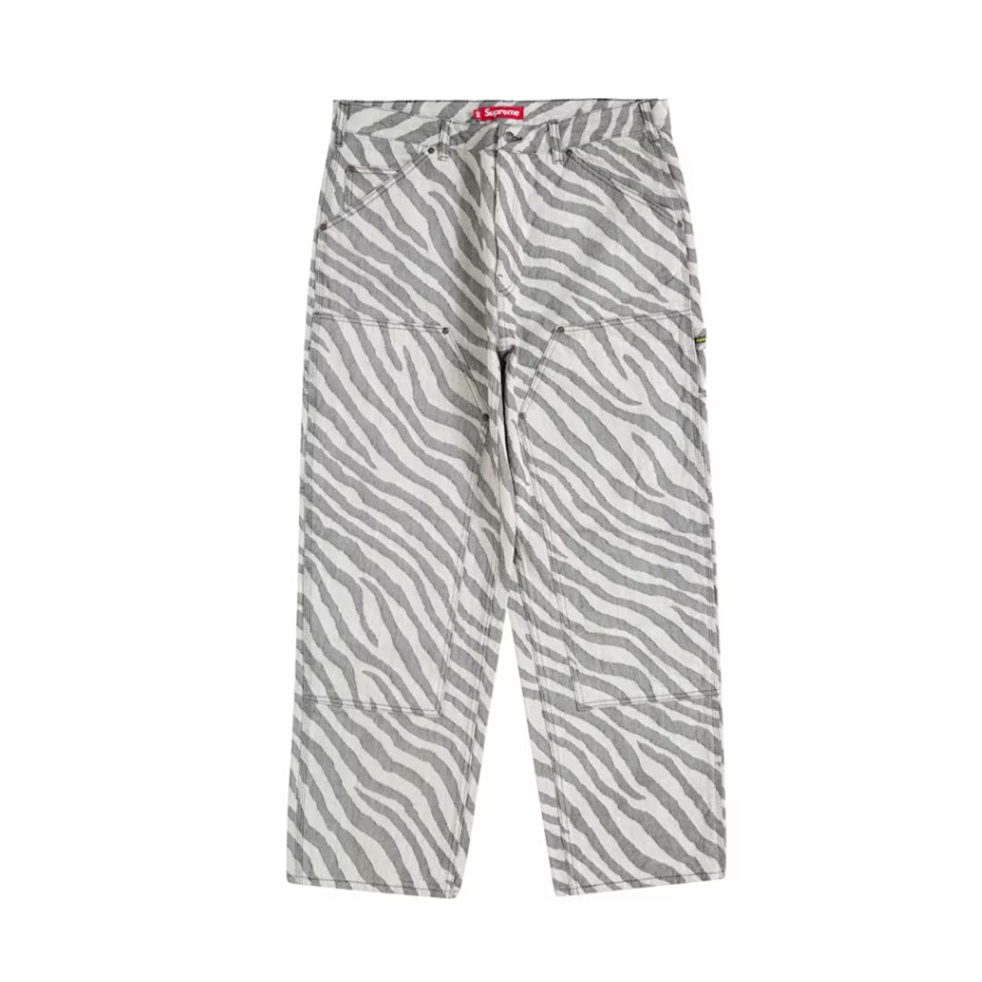 Supreme Double Knee Painter Pant (SS24) Zebra by Supreme - NWAHype 1 for streetwear Pants in USA
