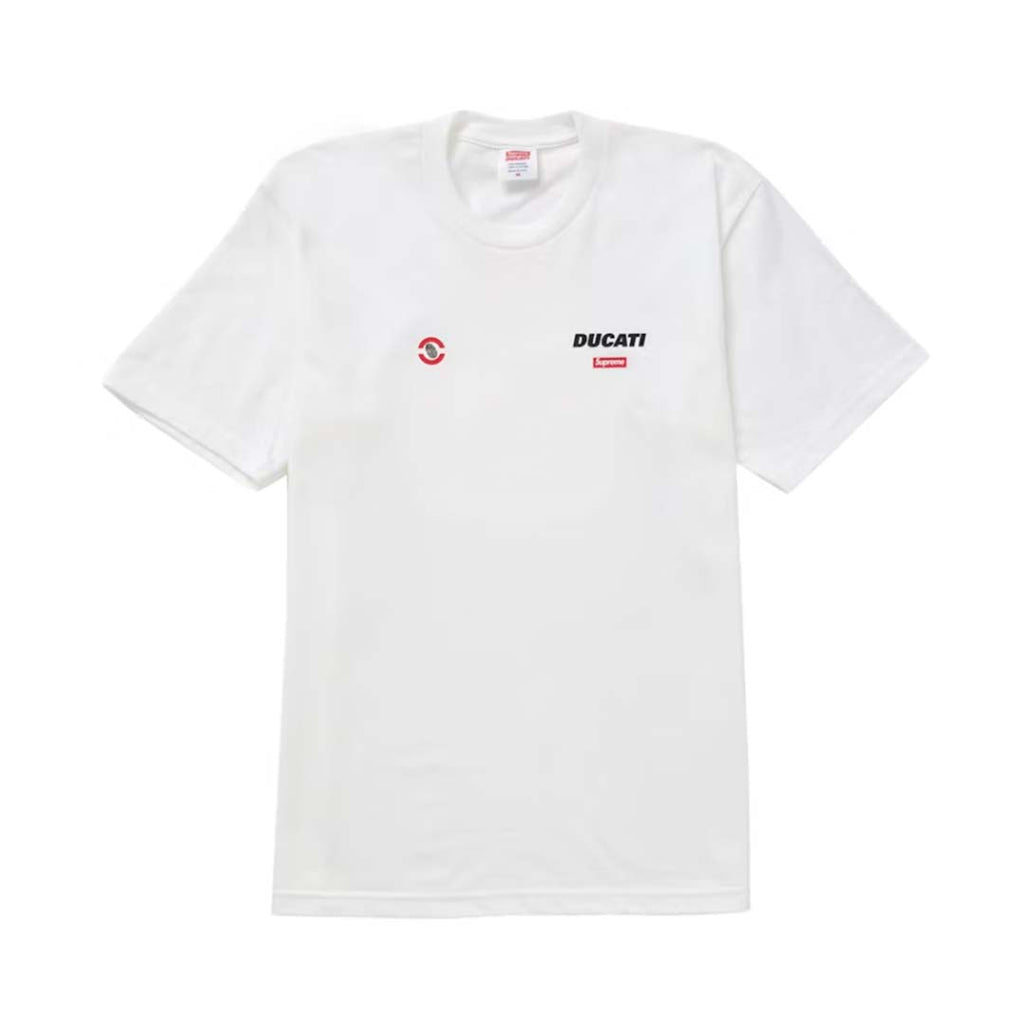 Supreme Ducati Logo Tee White by Supreme - NWAHype No.1 for streetwear T-Shirts in USA