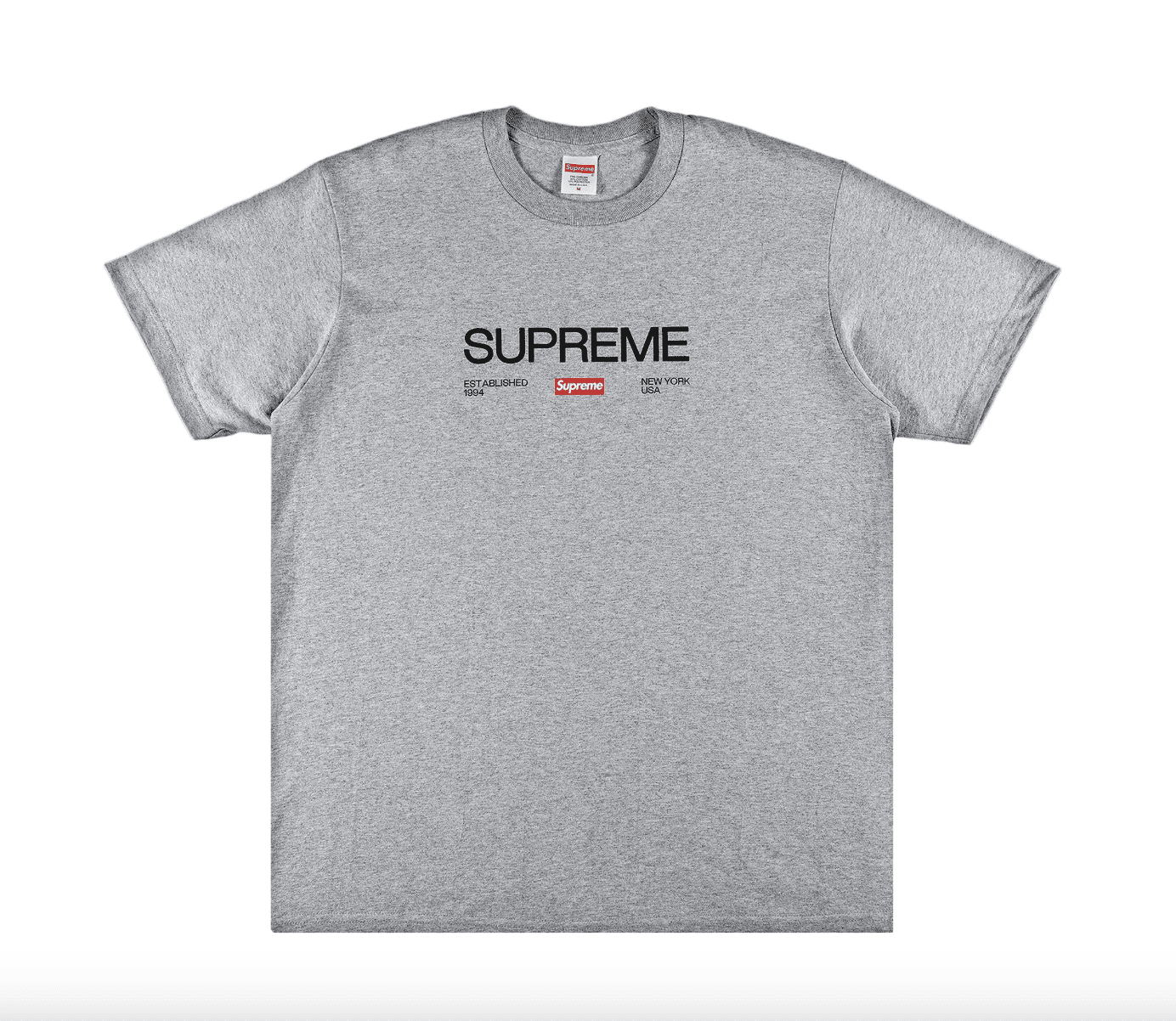 Supreme Est. 1994 Tee 'Heather Grey' by Supreme - NWAHype 1 for streetwear T-Shirts in USA