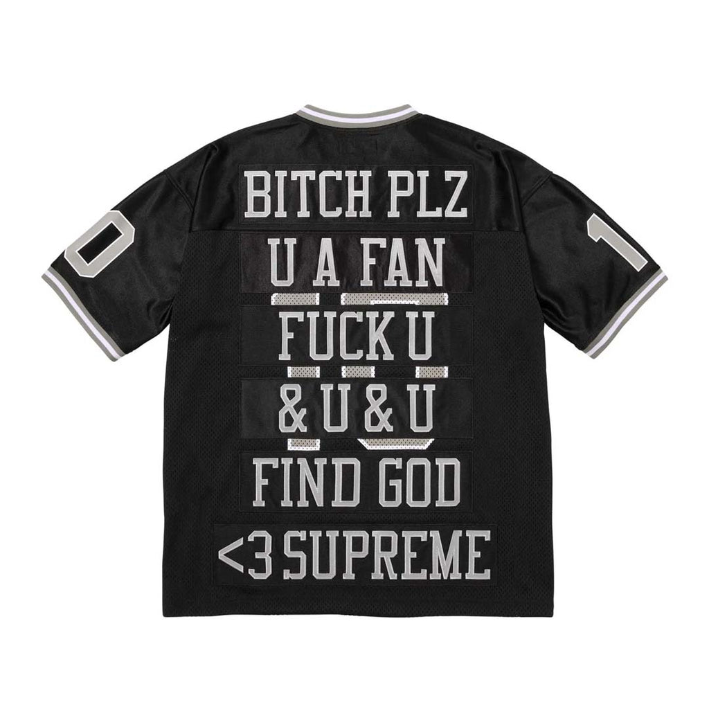 Supreme Find God Football Jersey Black Grey by Supreme - NWAHYPE No.1 for streetwear T-Shirts in USA