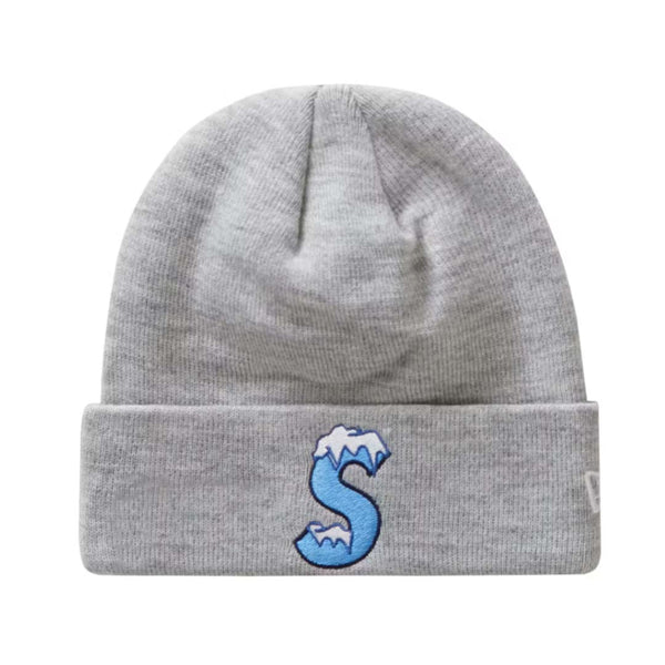 Supreme Grey S Logo Ice Beanie by Supreme - NWAHype No.1 for streetwear Beanies in USA