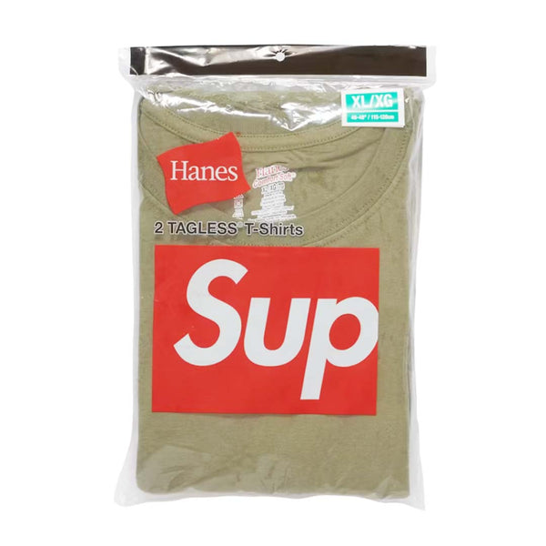 Supreme Hanes Olive Green Tagless Tee by Supreme - NWAHYPE No.1 for streetwear T-Shirts in USA