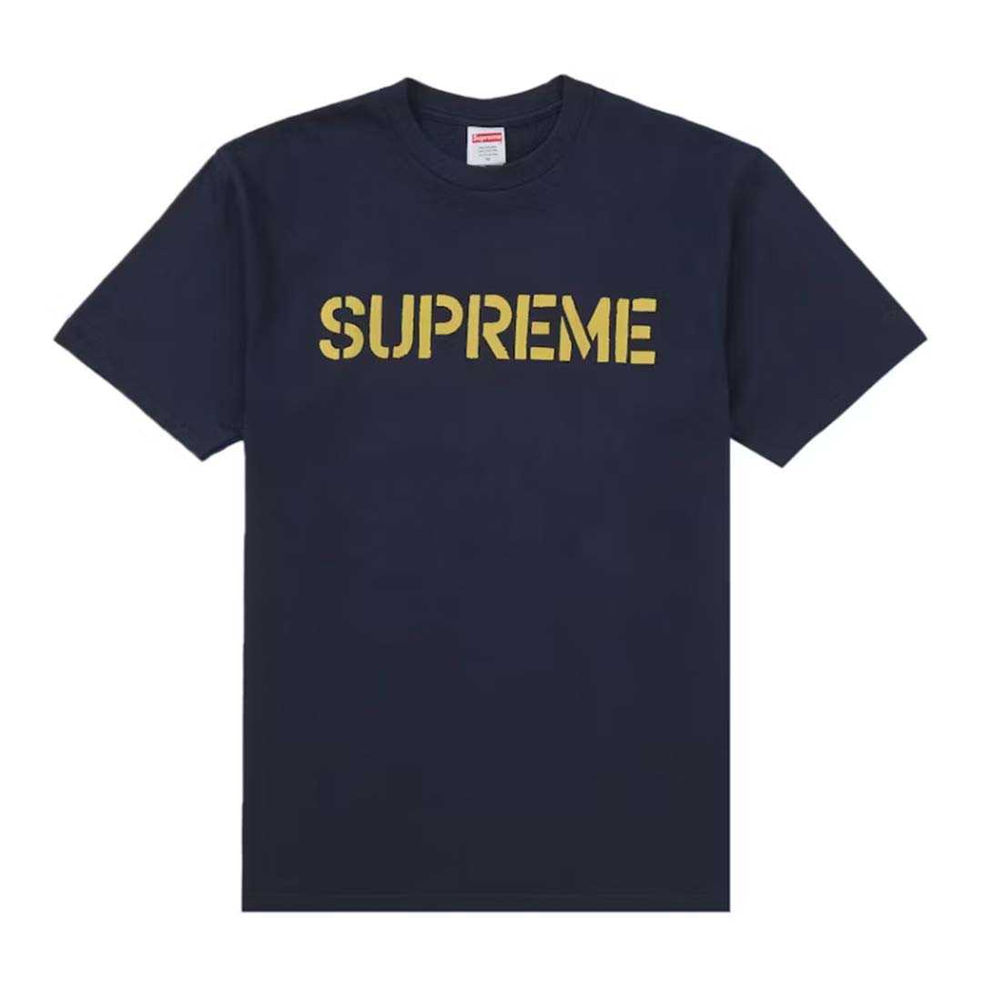 Supreme Hard Tee Navy by Supreme - NWAHYPE No.1 for streetwear T-Shirts in USA