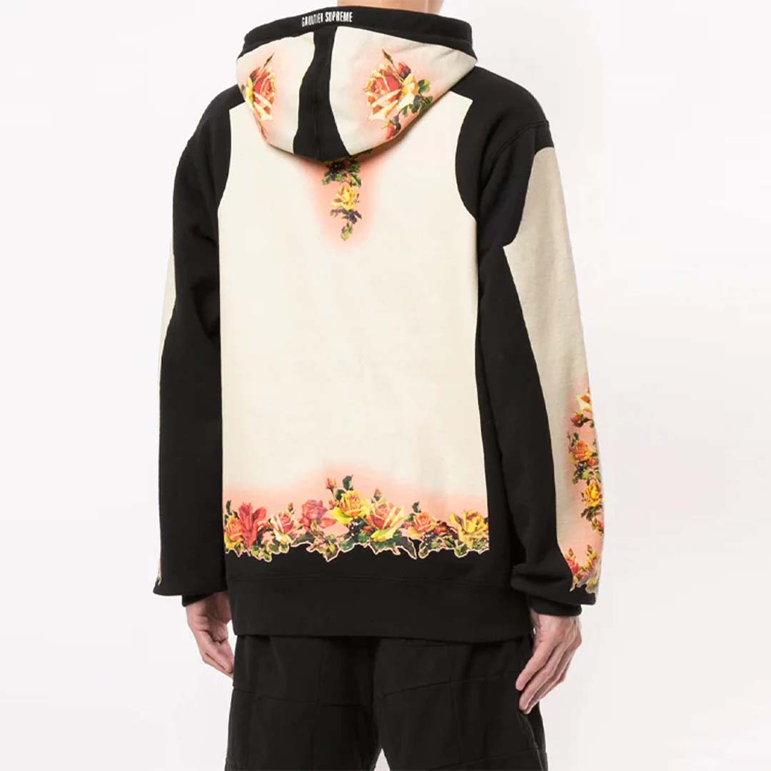 Supreme Jean Paul Gaultier Floral Print Hoodie by Supreme - NWAHYPE No.1 for streetwear Hoodies in USA
