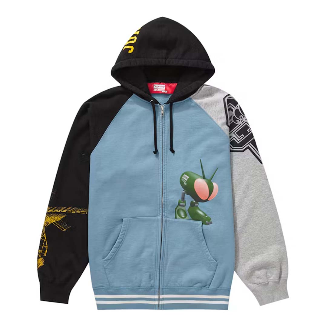 Supreme JUNYA WATANABE CDG MAN Zip Up Hooded Sweatshirt Dusty Blue by Supreme - NWAHYPE No.1 for streetwear Hoodies in USA