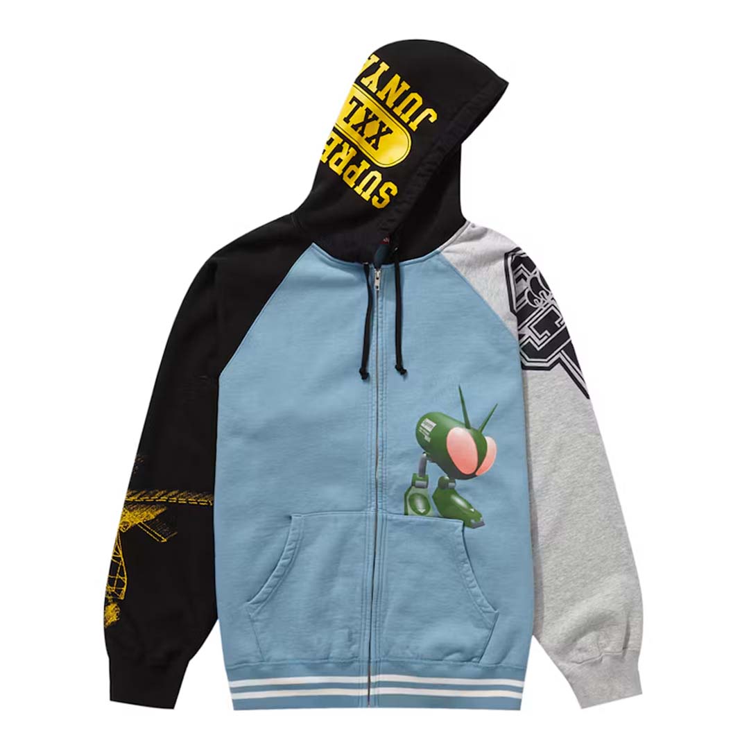 Supreme JUNYA WATANABE CDG MAN Zip Up Hooded Sweatshirt Dusty Blue by Supreme - NWAHYPE No.1 for streetwear Hoodies in USA