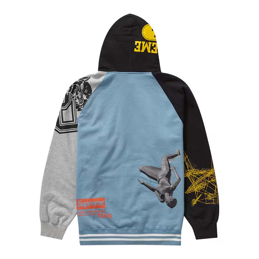 Supreme JUNYA WATANABE CDG MAN Zip Up Hooded Sweatshirt Dusty Blue by Supreme - NWAHYPE No.1 for streetwear Hoodies in USA