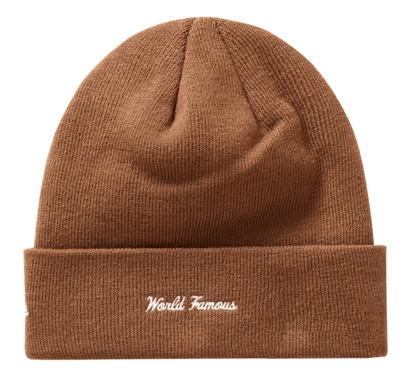 Supreme New Era Box Logo Beanie (FW19) Dark Brown by Supreme - NWAHype No.1 for streetwear Beanies in USA