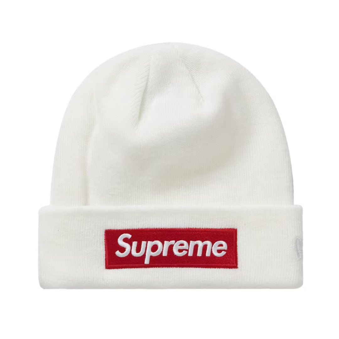 Supreme New Era Box Logo Beanie (FW21) White by Supreme - NWAHYPE No.1 for streetwear Beanies in USA