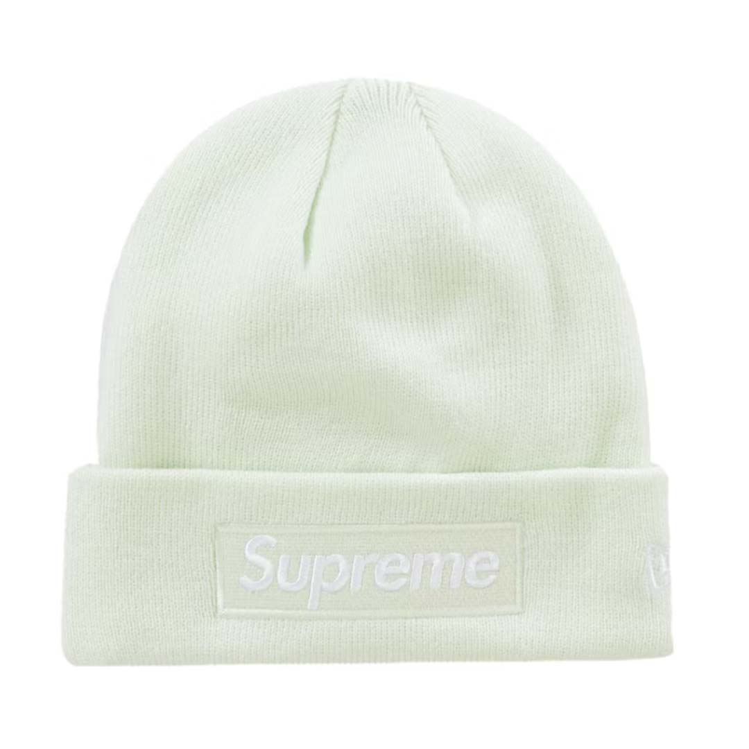Supreme New Era Box Logo Beanie Light Green by Supreme - NWAHype No.1 for streetwear Beanies in USA