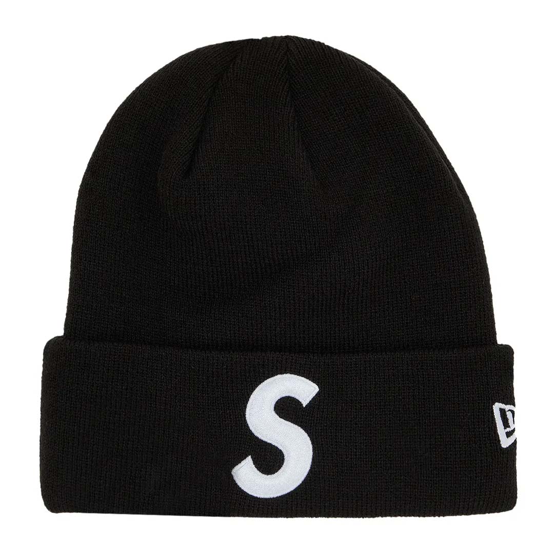 Supreme New Era S Logo Beanie 'Black' by Supreme - NWAHype No.1 for streetwear Beanies in USA