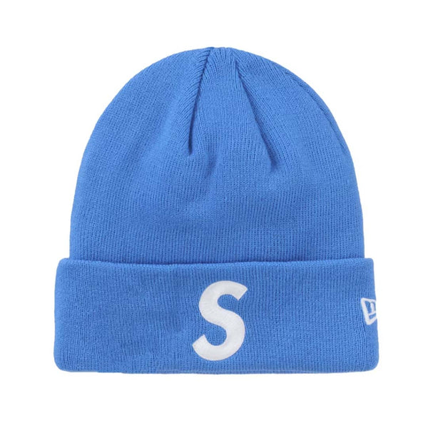 Supreme New Era S Logo Beanie Blue by Supreme - NWAHype No.1 for streetwear Beanies in USA