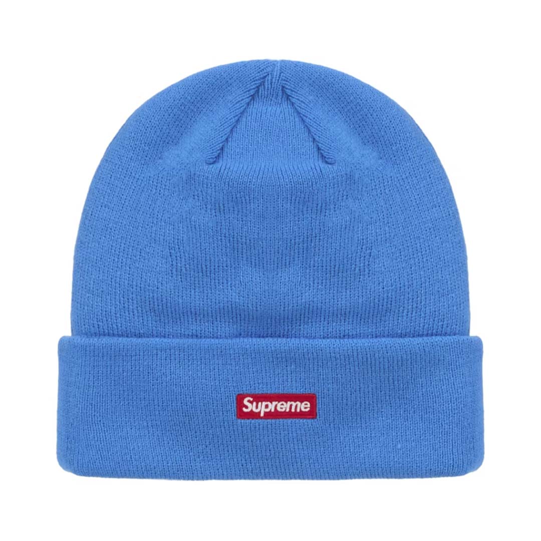 Supreme New Era S Logo Beanie Blue – NWAHYPE
