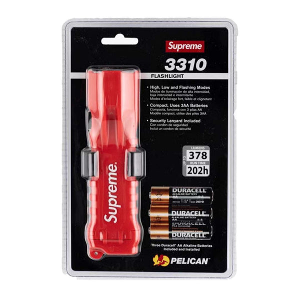 Supreme Pelican 3310PL Flashlight Red by Supreme - NWAHYPE No.1 for streetwear Accessories in USA