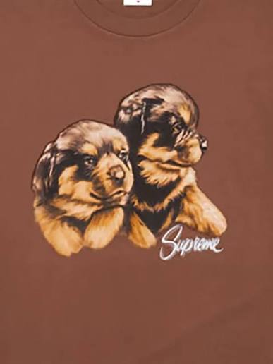 Supreme Puppies Tee Brown by Supreme - NWAHYPE No.1 for streetwear T-Shirts in USA