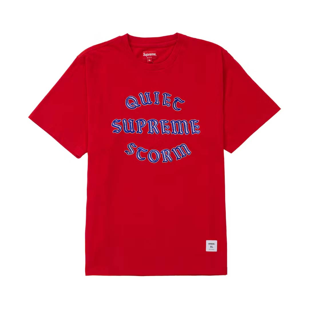 Supreme Quiet Storm S/S Tee Red Blue by Supreme - NWAHYPE No.1 for streetwear T-Shirts in USA
