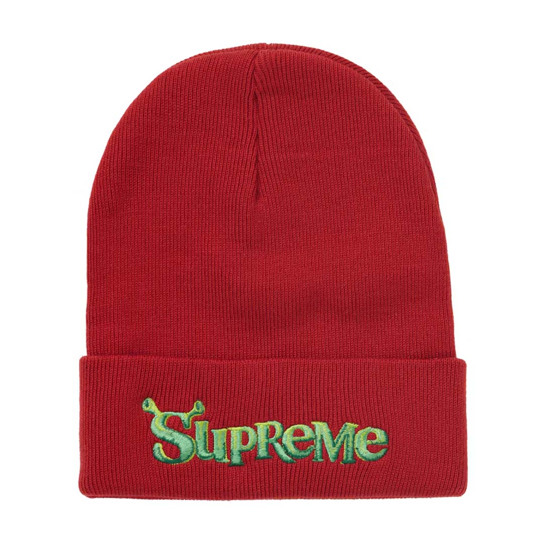 Supreme Shrek Beanie Cardinal Red by Supreme - NWAHYPE No.1 for streetwear Beanies in USA
