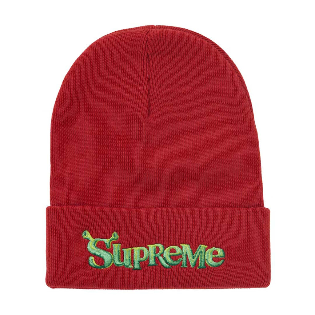 Supreme Shrek Beanie Cardinal Red by Supreme - NWAHYPE No.1 for streetwear Beanies in USA