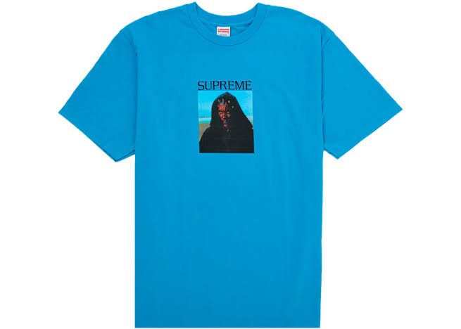 Supreme Sith Tee Bright Blue by Supreme - NWAHYPE No.1 for streetwear T-Shirts in USA