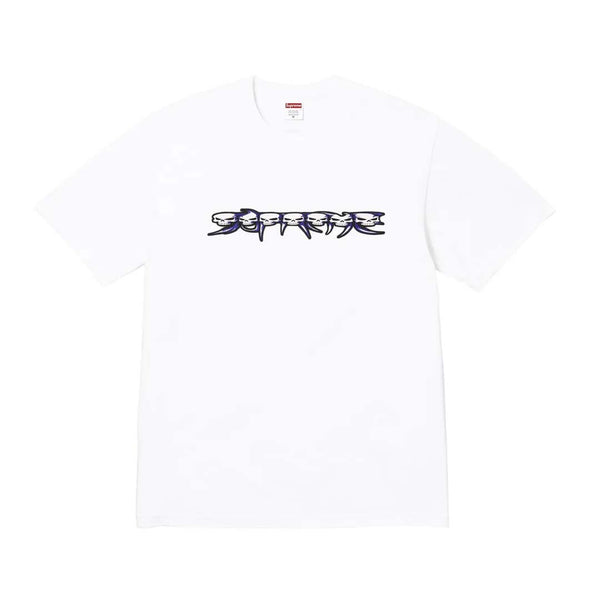 Supreme Skulls Spellout Tee White by Supreme - NWAHYPE No.1 for streetwear T-Shirts in USA