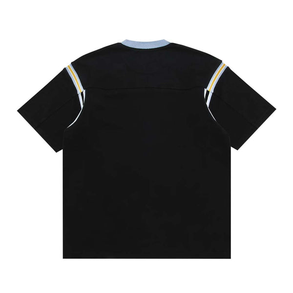 Supreme Split S/S Football Top Black Yellow Blue by Supreme - NWAHYPE No.1 for streetwear T-Shirts in USA