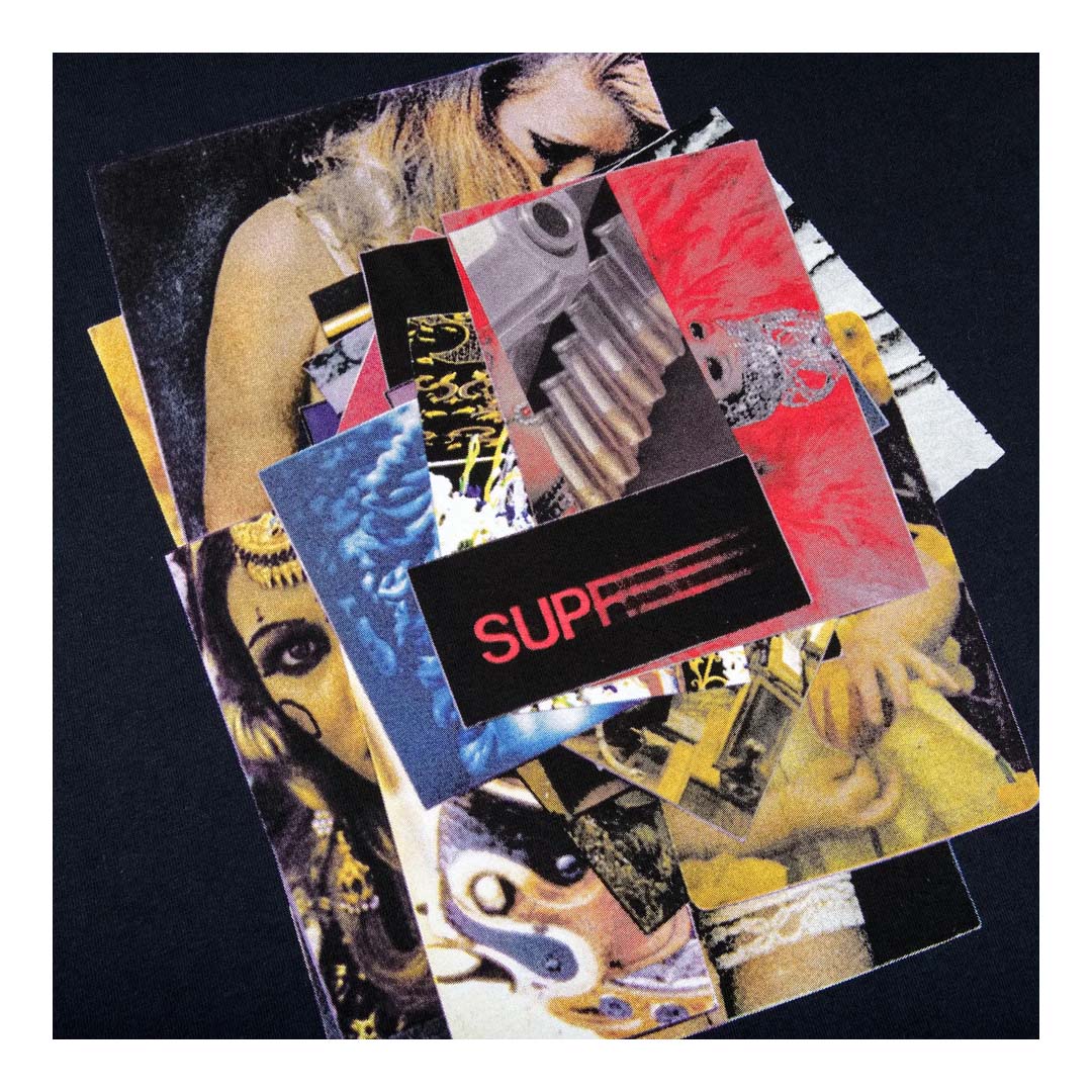 Supreme Stack Tee Navy by Supreme - NWAHYPE No.1 for streetwear T-Shirts in USA