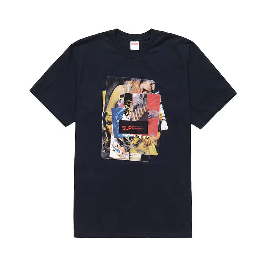 Supreme Stack Tee Navy by Supreme - NWAHYPE No.1 for streetwear T-Shirts in USA