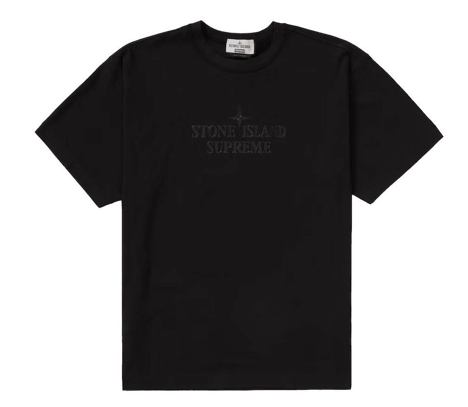 Supreme Stone Island S/S Tee 'Black' by Supreme - NWAHype 1 for streetwear T-Shirts in USA