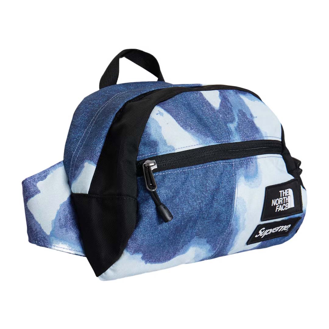 Supreme The North Face Bleached Denim Print Roo II Indigo Blue by Supreme - NWAHYPE No.1 for streetwear Accessories in USA