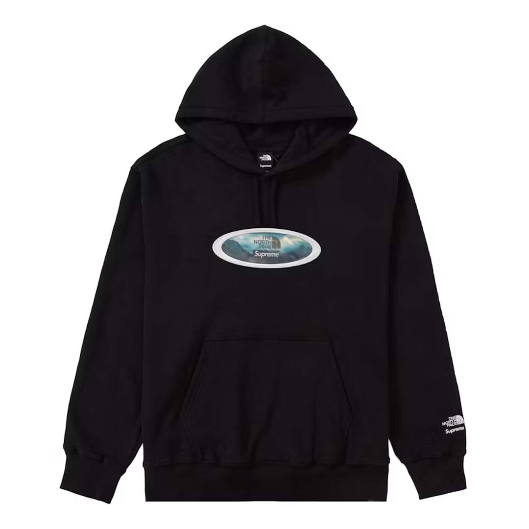 Supreme The North Face Lenticular Mountains Hooded Sweatshirt Black by Supreme - NWAHYPE No.1 for streetwear Hoodies in USA