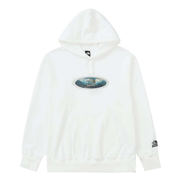 Supreme TNF Mountains Sweatshirt 'White' by Supreme - NWAHype 1 for streetwear Hoodies in USA