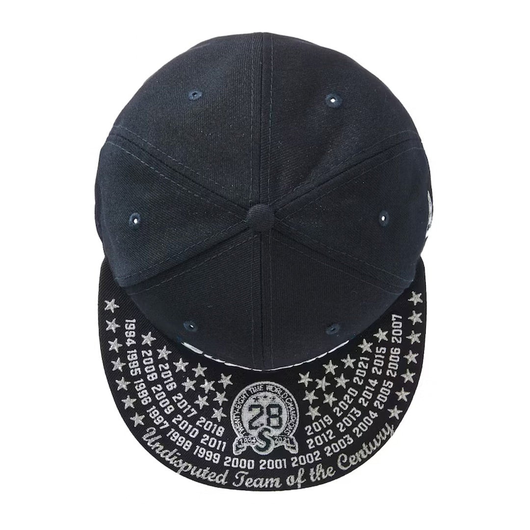 Supreme Undisputed Box Logo New Era Fitted Hat Navy by Supreme - NWAHype No.1 for streetwear Hats in USA